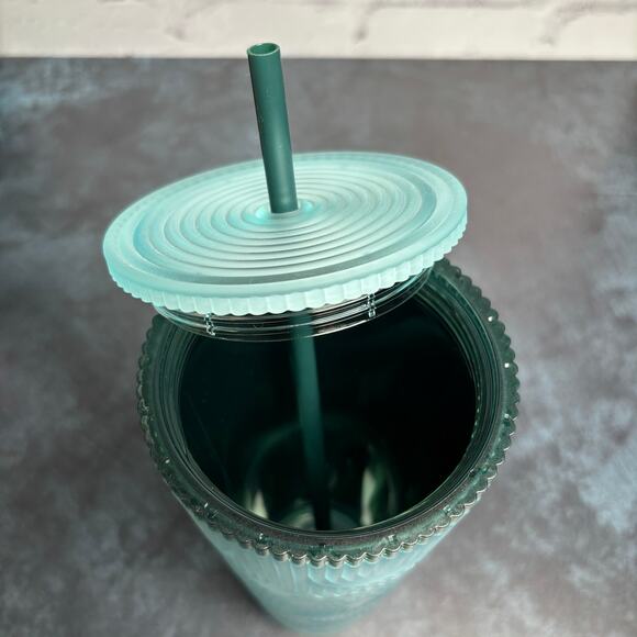 Starbucks 2024 Anniversary Shell Soft Touch Mint Green Venti Tumbler - Picture 4 of 5